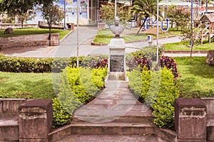 Statue of Benito Juarez in San Jose, Costa Rica.