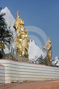 Statue Of Bhagirath Performing Penance Before Lord Shiva