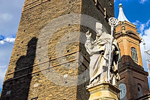 Statue of Bishop St. Petronius in Bologna