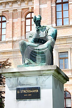 Statue of Bishop Strossmayer by Ivan Mestrovic, Located in Park photo