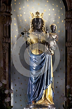 Statue of the black madonna