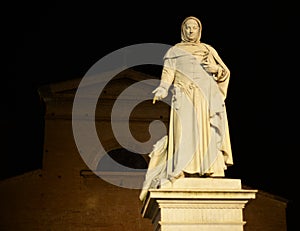 Statue of Boccaccio in Certaldo photo