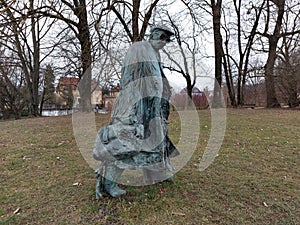 Statue of Boris Pahor, Tivoli, Ljubljana