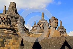 Statue in Borobudur Tample