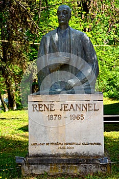 Statue in the Botanical garden in Cluj Napoca, Transylvania.