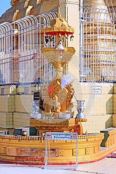 Statue In Botataung Pagoda, Yangon, Myanmar photo