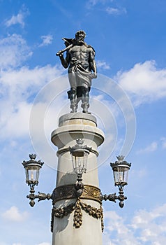 Statue on the bridge Djurgarden