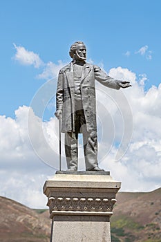 Statue of Brigham Young in Salt Lake City Utah