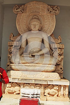 Statue of buddha at dhauli temple