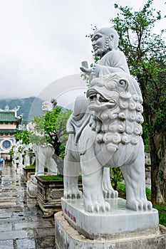 The statue of buddha ( goddess of mercy - Quan Am ) in Linh Ung Pagoda, Da Nang, Vietnam