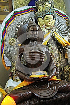 Statue Of Buddha Meditating, Dalai Lama Temple, McLeodganj, India photo