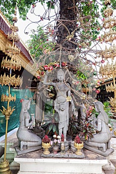 Statue of buddha in Royal Palace at Phnom Penh