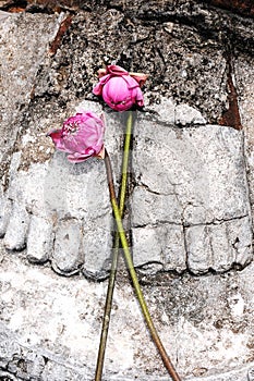 Statue of Buddha's feet