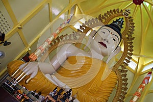 statue of buddha in a temple (sakya muni buddha gaya) - singapore