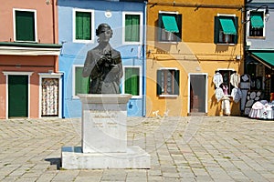 Statue in Burano, Italy