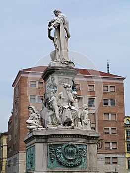 The statue of Camillo Benso of Cavour