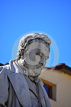 Statue of Camillo Benso, Count of Cavour 1810-1861, Livorno, Tuscany, Italy