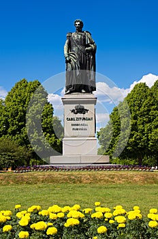 Statue of Carl XIV. Norrkoping, Sweden