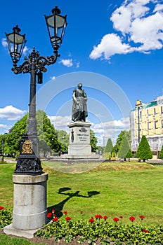 Statue of Carl XIV. Norrkoping, Sweden photo