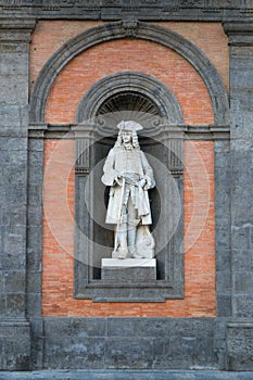 Statue of Carlo III in Palazzo Reale di Napoli