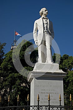 Statue of Carlos Manuel de Cespedes, Havana, Cuba photo