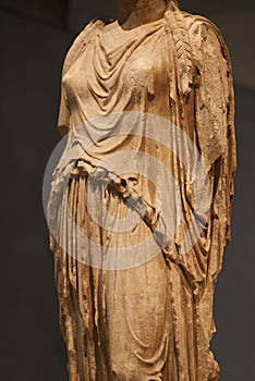 Statue of Caryatides in Athens.