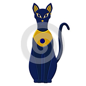 Statue cat egypt - goddess Bastet. Egyptian idols