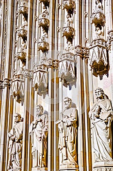 Statue of Cathedral of Santa Eulalia of Barcelona