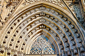 Statue of Cathedral of Santa Eulalia of Barcelona