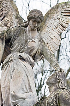 Statue in a cemetery