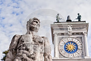 Statue of the 16 century. Statue of Hercules.