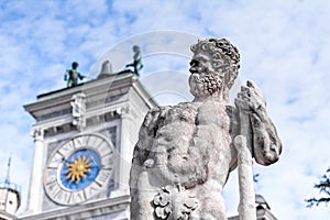 Statue of the 16 century. Statue of Hercules.