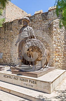 Statue of Cezayirli Gazi Hasan Pasha, Cesme, Turkey