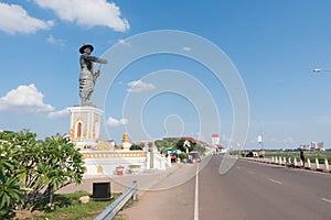 Statue of Chao Anauo, King Anu, Vientiane, Laos