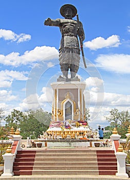 Statue of Chao Anouvong in Vientiane