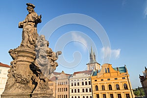 Statue on the Charles Bridge in Prague
