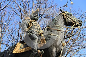 Statue of Charles d'Este-Guelph duke of Brunswick, Geneva, Switz