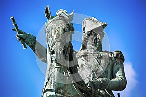 Statue of Charles XIV John former king of Sweden in Stockholm, S photo