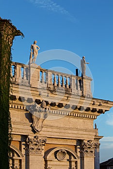 The statue in the Chiesa di Santa Maria Sopra Minerva photo