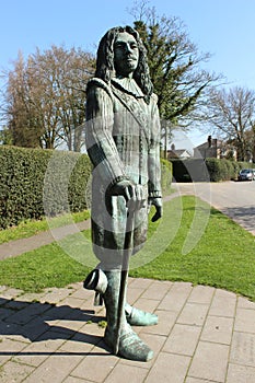 Statue of the Childe of Hale in Lancashire