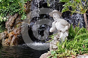 Statue of Chinese Men Decorated in the Public Park