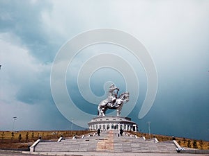 A statue of Chingis Khan Genghis Khan