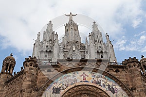 Statue of Christ on Mount Tibidabo, Barcelona