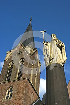 Statue and Church of Antonius of Egypt, Kevelaer