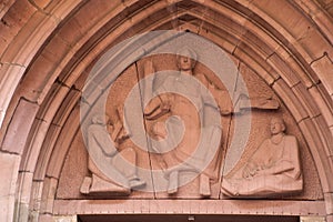 Statue of Church of the Holy Spirit of Heidelberg