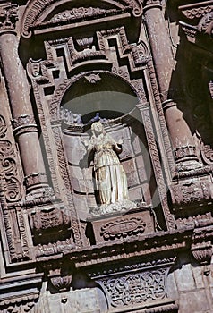 Statue on church- Peru photo