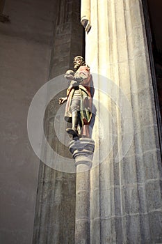 The statue in the church of St. Jakub