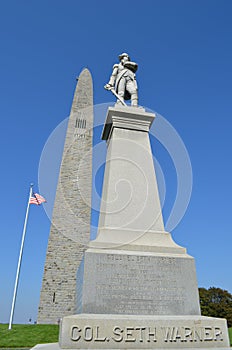 Statue of Colonel Seth Warner in Bennington Vermont