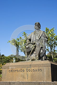 A statue of Columbus, Madeira