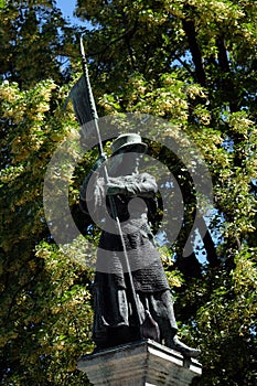 Statue commemorated to Zurich women who defended the city during the siege of Zurich